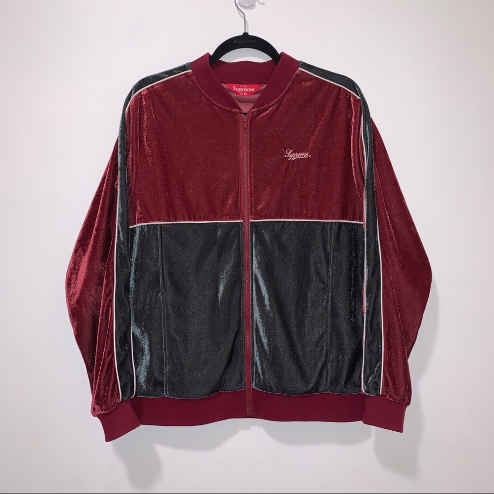 2016 Supreme Velour Track jacket.